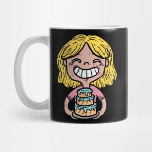 Cute laughing Cupcake Baking Girl - Funny Cake Dealer Gift Mug